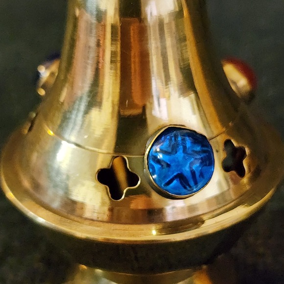 Set Of 3 Brass Incense Burner/ Tea Candle Holder‎ India 4" - Picture 14 of 14